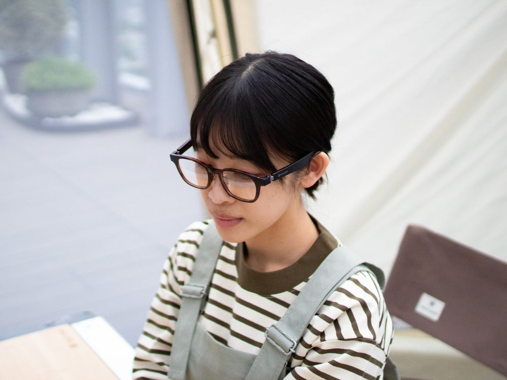 JINS × Snow Peak JINS Switch Flip Up +360° Wellington Sunglasses Brown