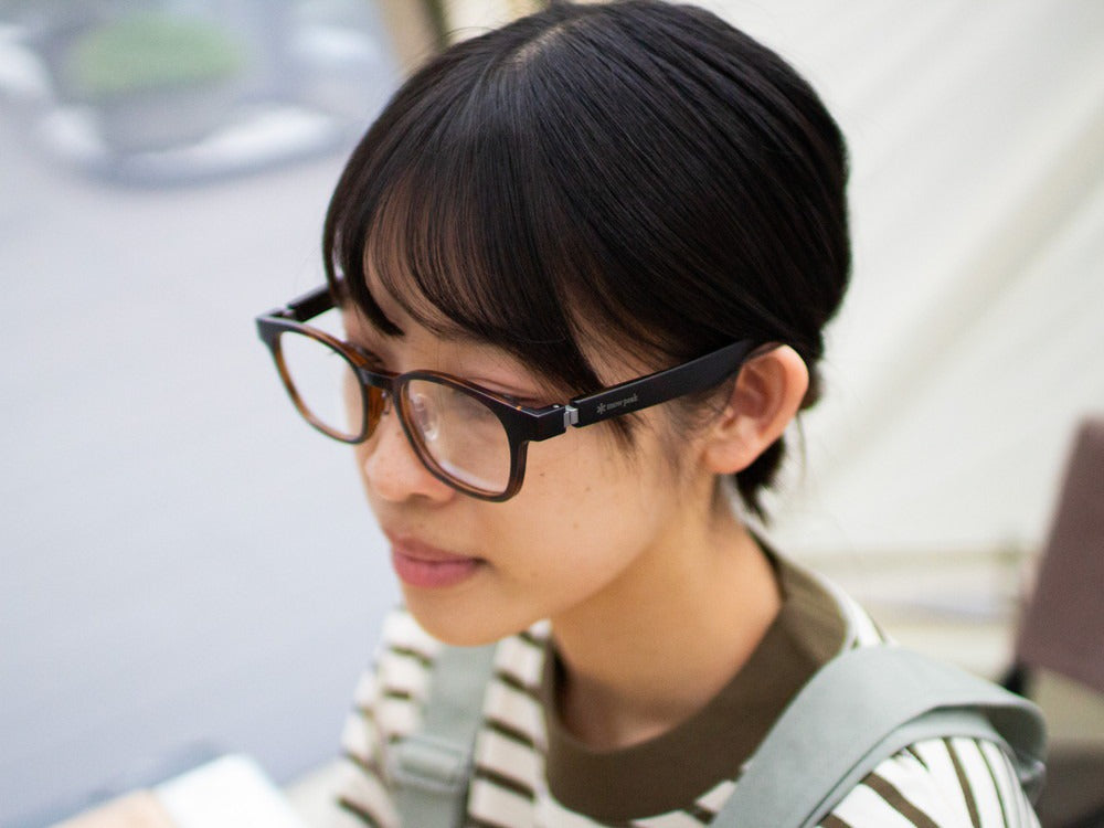 JINS × Snow Peak JINS Switch Flip Up +360° Wellington Sunglasses Brown
