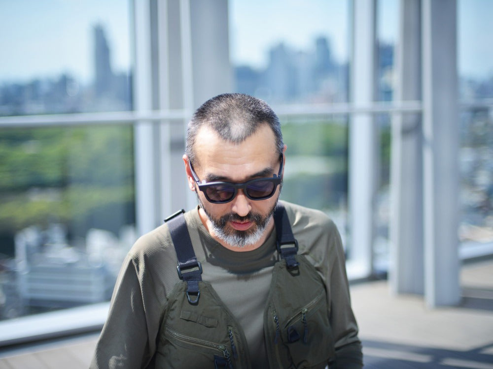 JINS × Snow Peak JINS Switch Flip Up +360° Wellington Sunglasses Matt Black