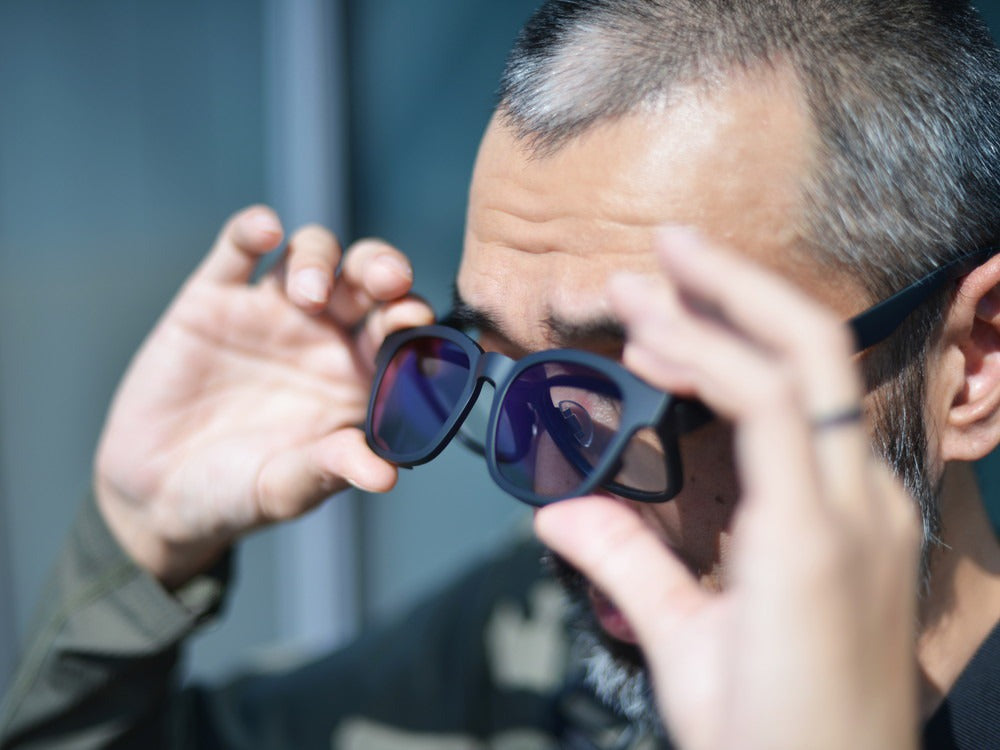 JINS × Snow Peak JINS Switch Flip Up +360° Wellington Sunglasses Matt Black