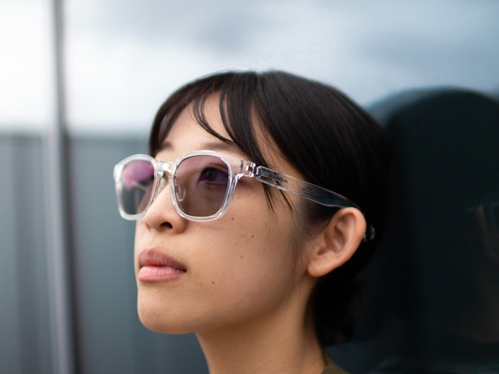 JINS × Snow Peak SUNGLASSES +360° Wellington Sunglasses Clear