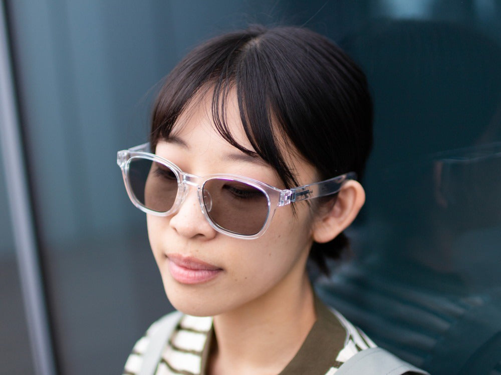 JINS × Snow Peak SUNGLASSES +360° Wellington Sunglasses Clear