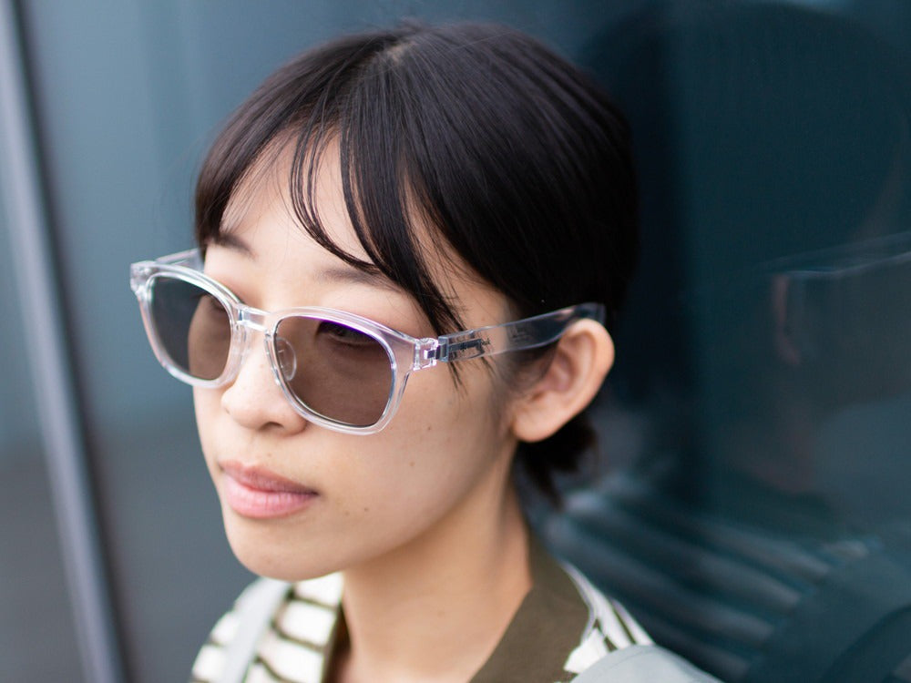 JINS × Snow Peak SUNGLASSES +360° Wellington Sunglasses Clear