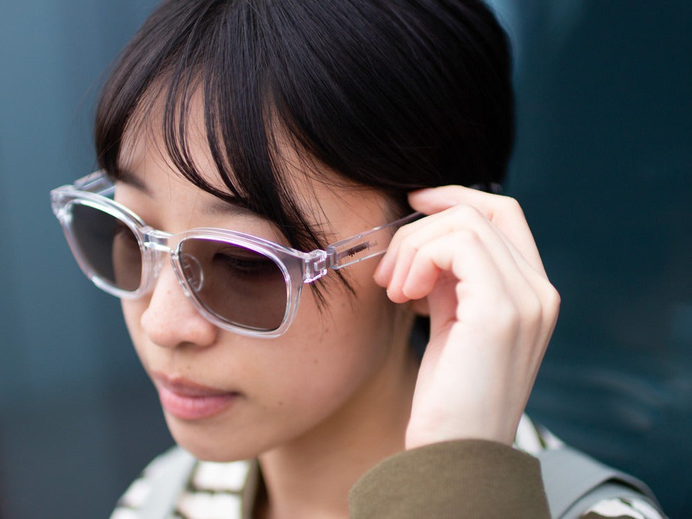 JINS × Snow Peak SUNGLASSES +360° Wellington Sunglasses Clear