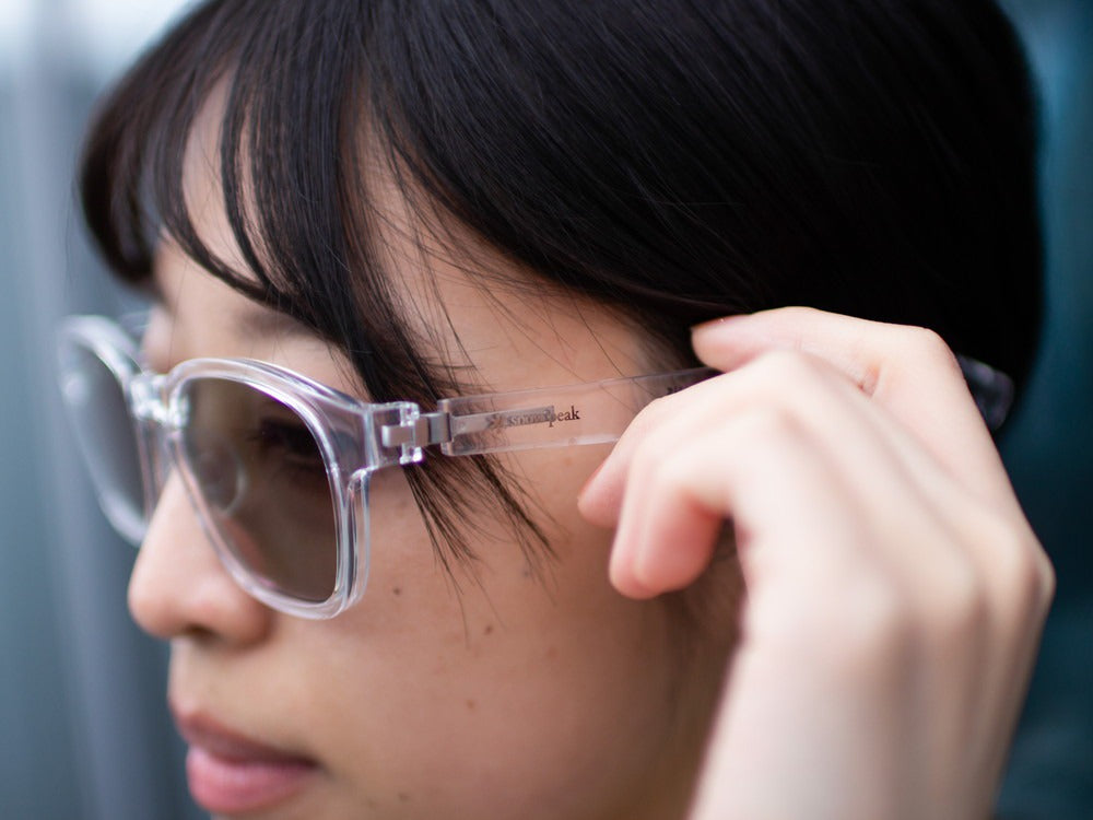 JINS × Snow Peak SUNGLASSES +360° Wellington Sunglasses Clear