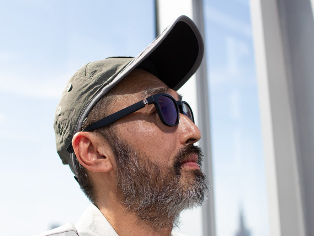 JINS × Snow Peak SUNGLASSES +360° Wellington Sunglasses Matte Black