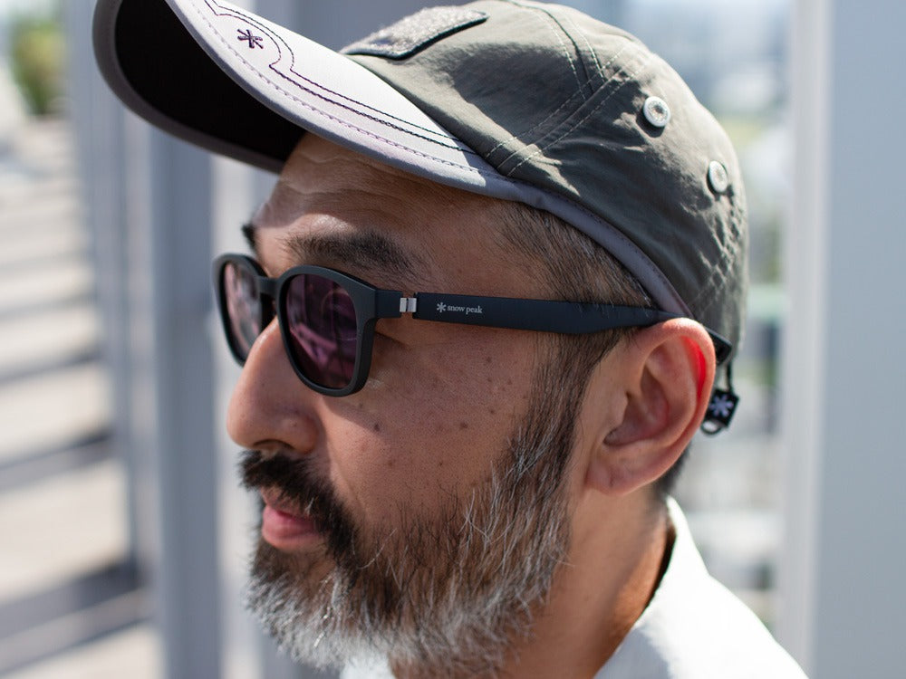 JINS × Snow Peak SUNGLASSES +360° Wellington Sunglasses Matte Black