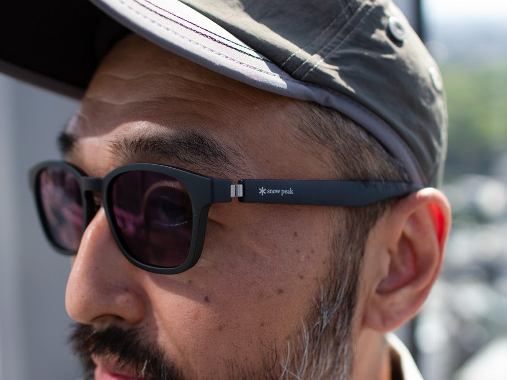 JINS × Snow Peak SUNGLASSES +360° Wellington Sunglasses Matte Black
