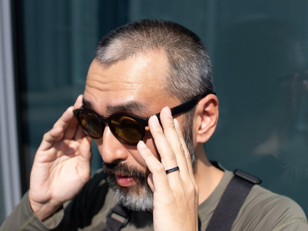 JINS × Snow Peak SUNGLASSES +360° Boston Sunglasses Matt Brown Demi