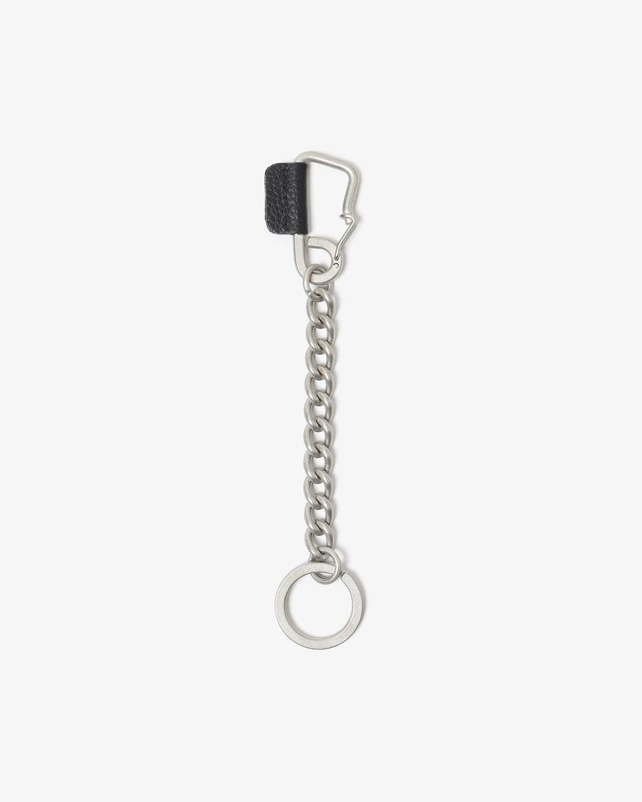 hobo CARABINER CHAIN KEY RING MATTE BRASS with SHRINK COW LEATHER