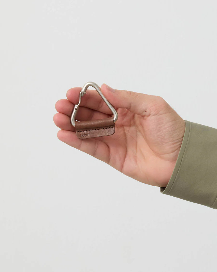 hobo TRIANGLE KEY RING with HORSE LEATHER