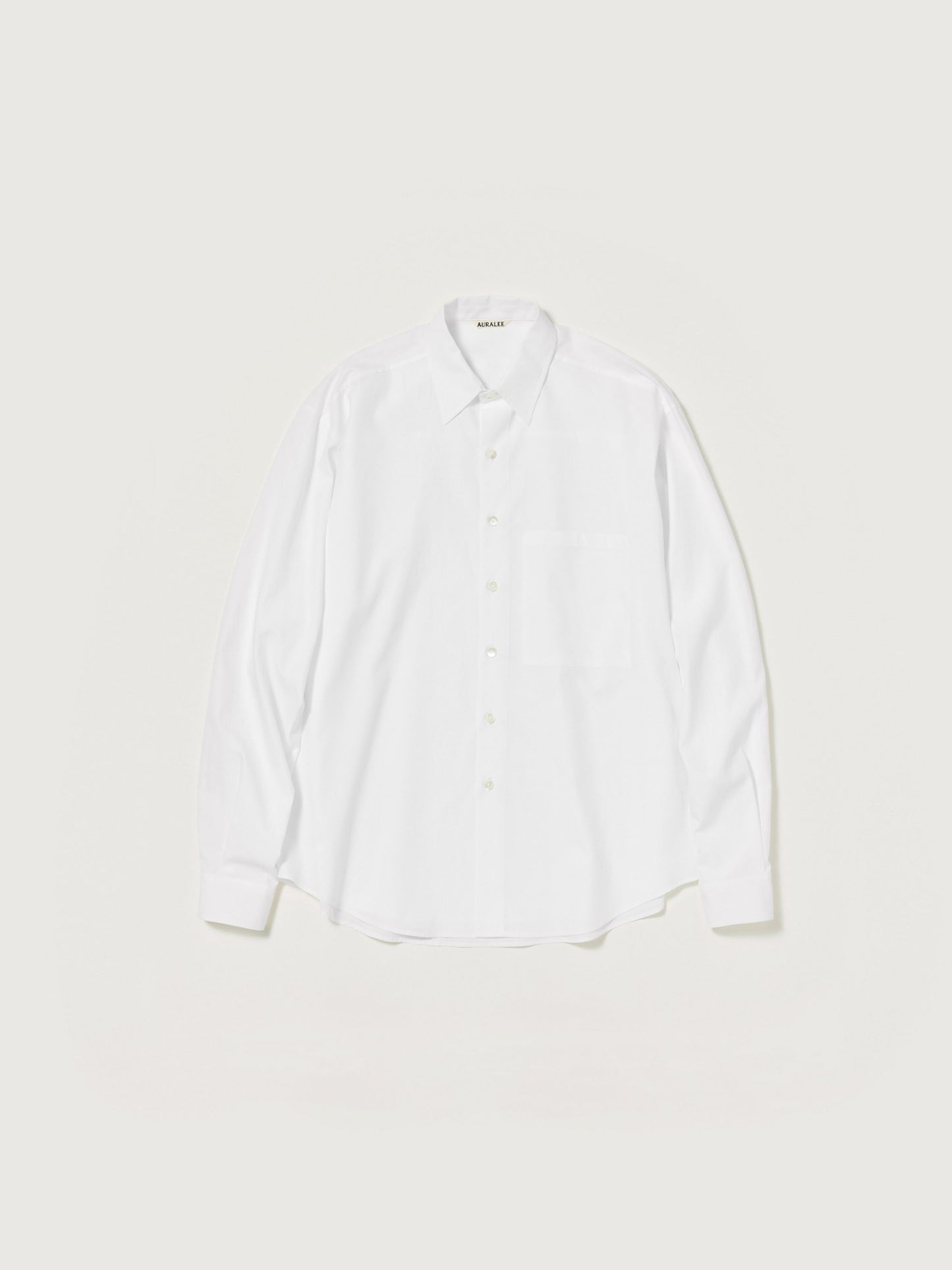 AURALEE WASHED FINX TWILL BIG SHIRT