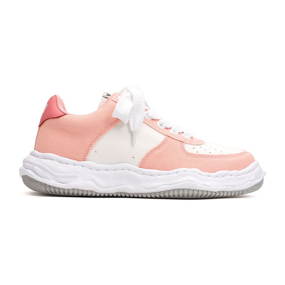 Maison MIHARA YASUHIRO WAYNE Original Sole Canvas Lowtop Sneaker Pink x White