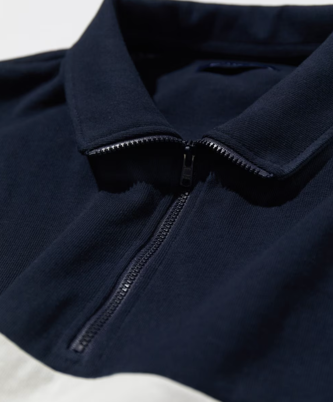NAUTICA JAPAN Panel Border Half Zip Tee