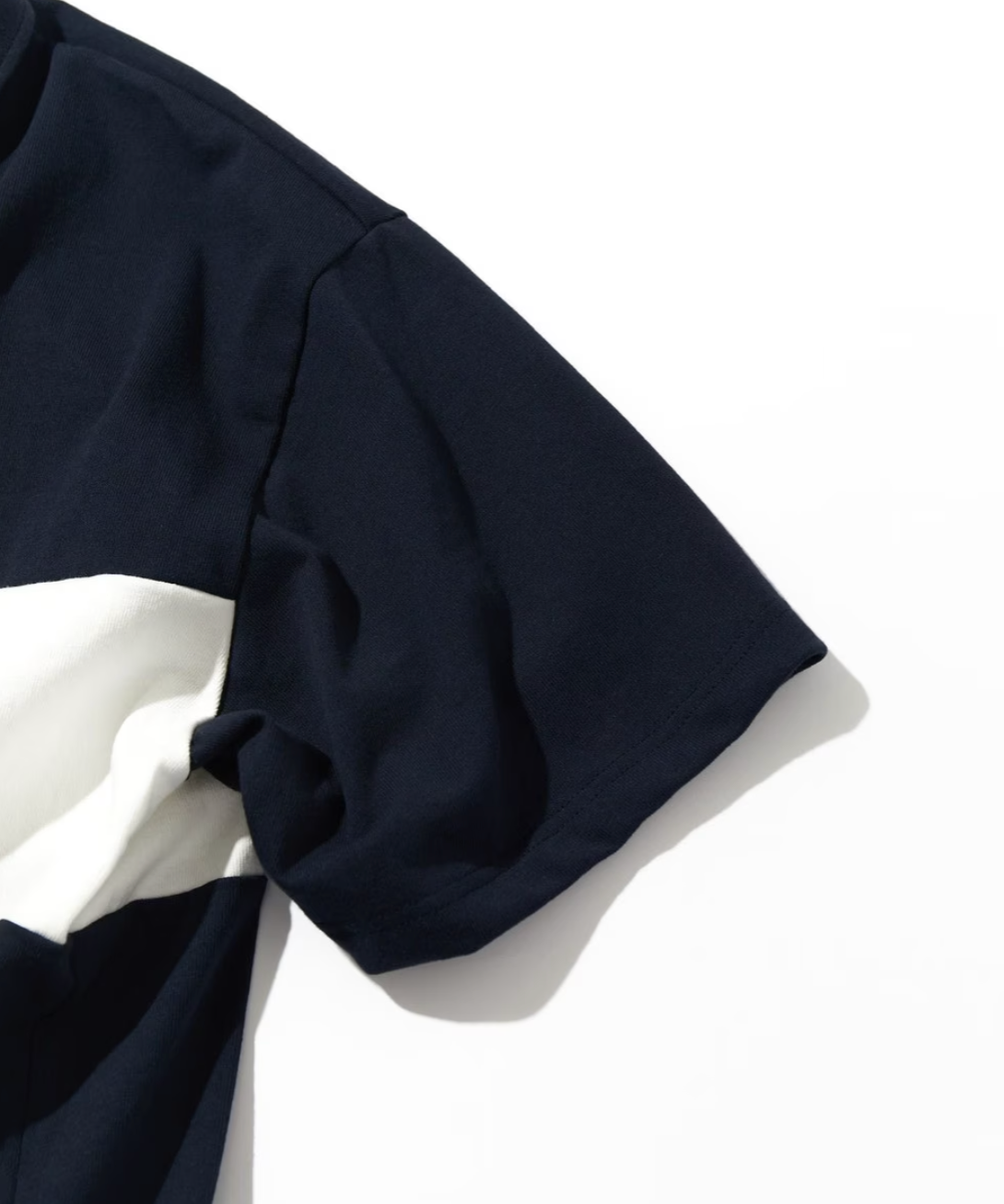 NAUTICA JAPAN Panel Border Half Zip Tee
