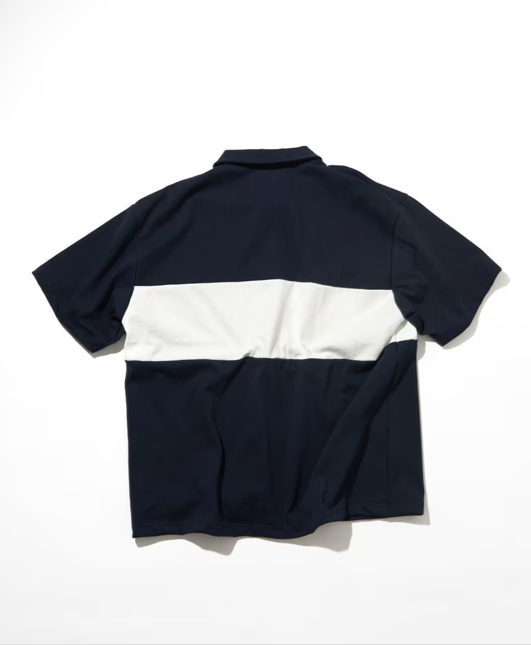 NAUTICA JAPAN Panel Border Half Zip Tee