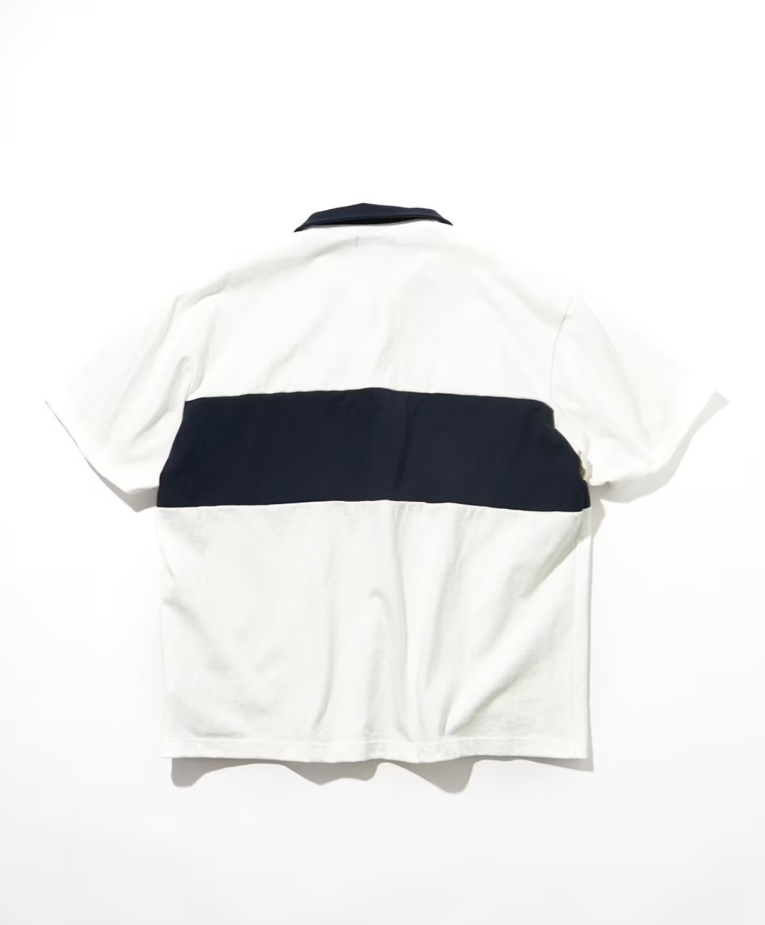 NAUTICA JAPAN Panel Border Half Zip Tee