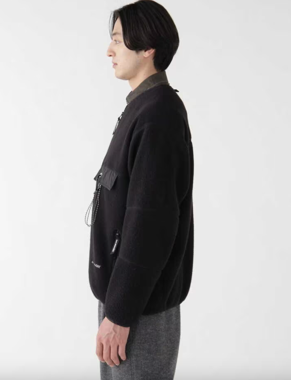and wander wool fleece cardigan