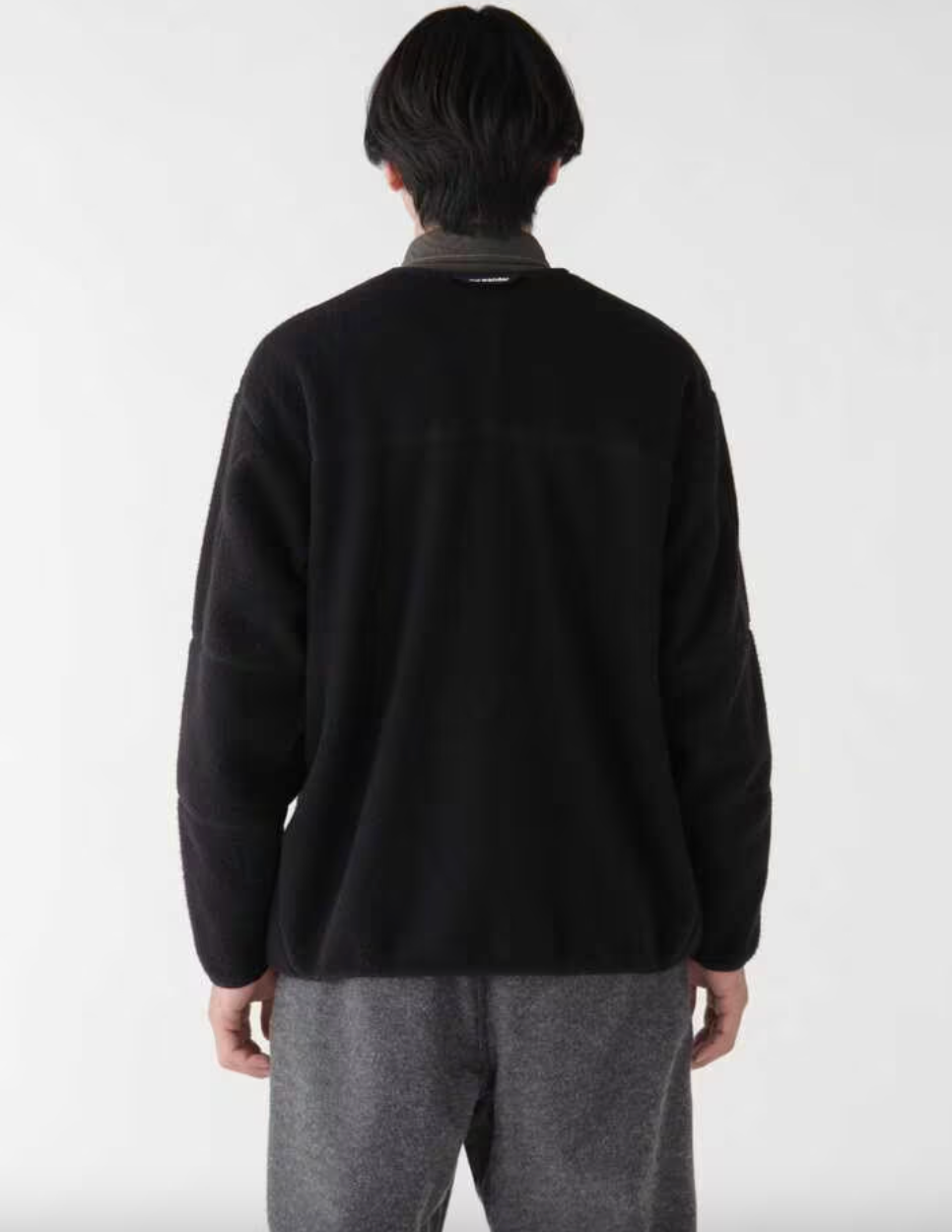 and wander wool fleece cardigan