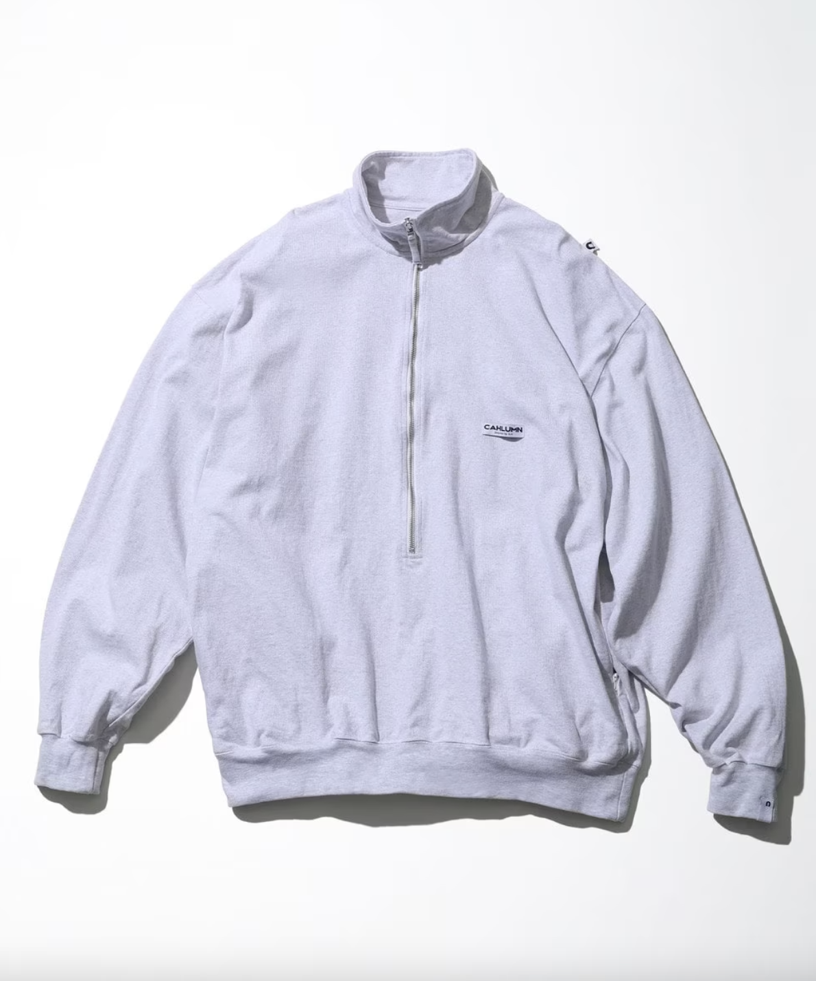 CAHLUMN Heavy Weight Jersey 3/4-Zip Cadet Collar Shirt