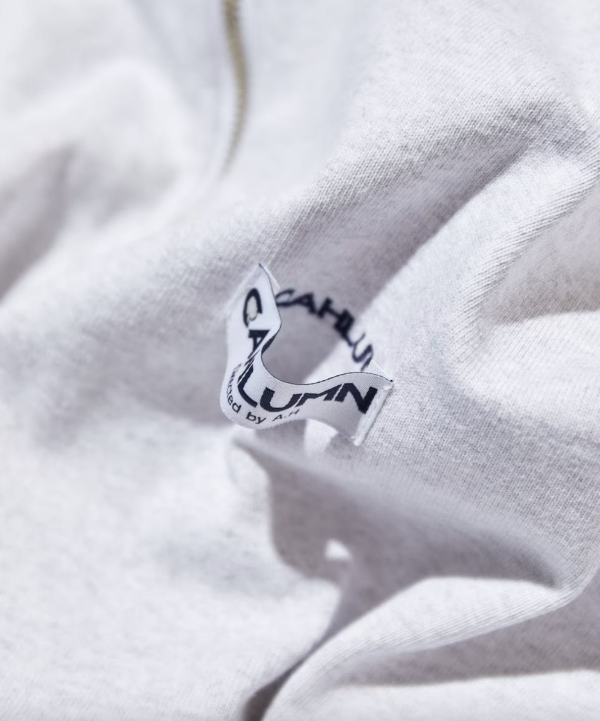 CAHLUMN Heavy Weight Jersey 3/4-Zip Cadet Collar Shirt