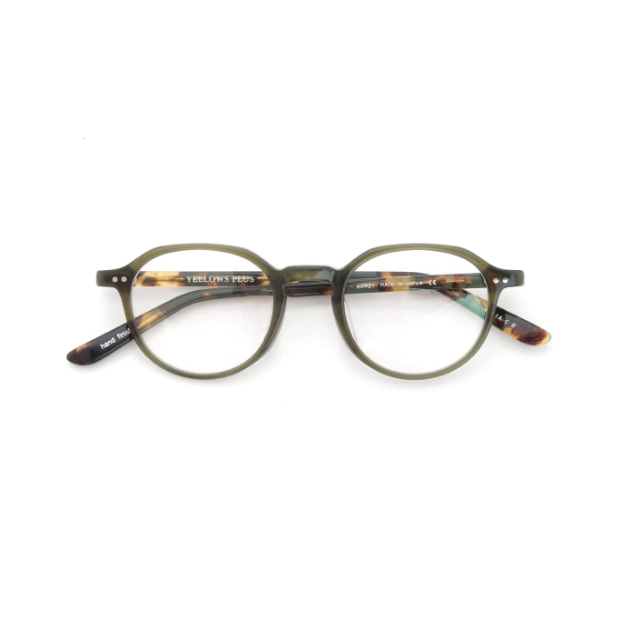 YELLOWS PLUS NADIA EYEWEAR Yellowish Green/Classical Havana – unexpected  store