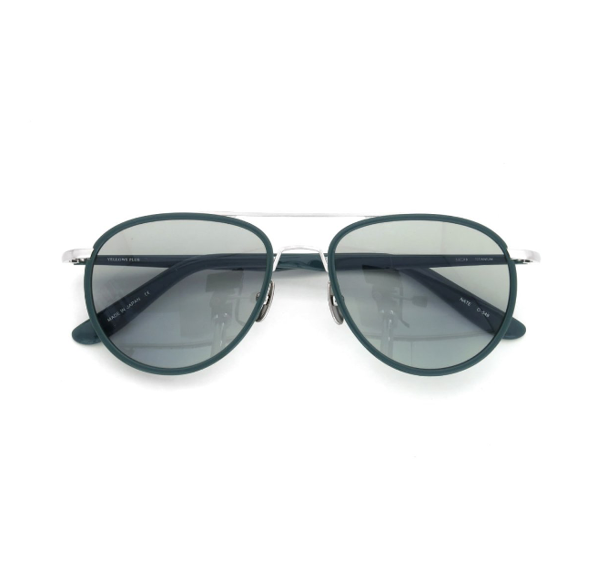 YELLOWS PLUS NATE SUNGLASS Cactus green/Silver