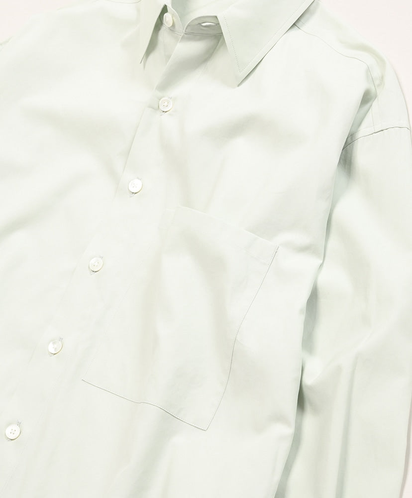 AURALEE WASHED FINX TWILL BIG SHIRT