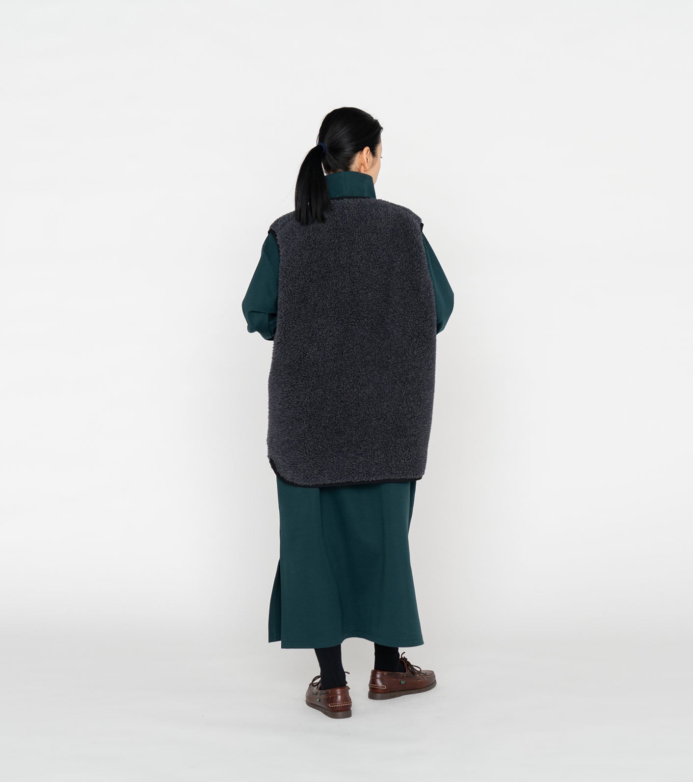 THE NORTH FACE PURPLE LABEL Wool Boa WINDSTOPPER Field Vest