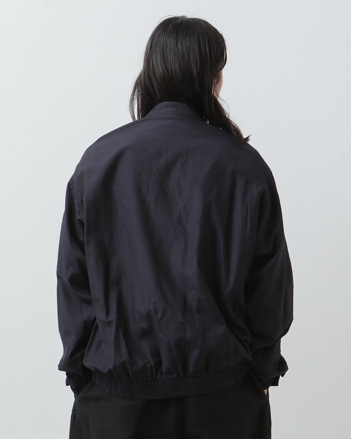 COMOLI Wool Silk Swing Top