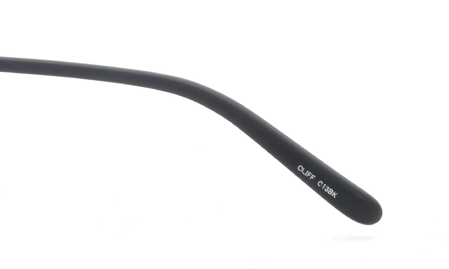 YELLOWS PLUS CLIFF EYEWEAR Matt Black/Damage Silver