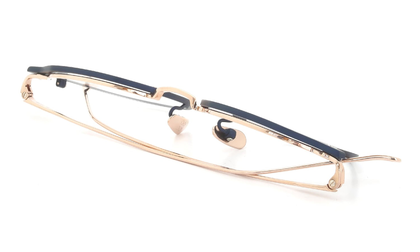 YELLOWS PLUS ROLAND EYEWEAR Matt Navy/Rose Gold