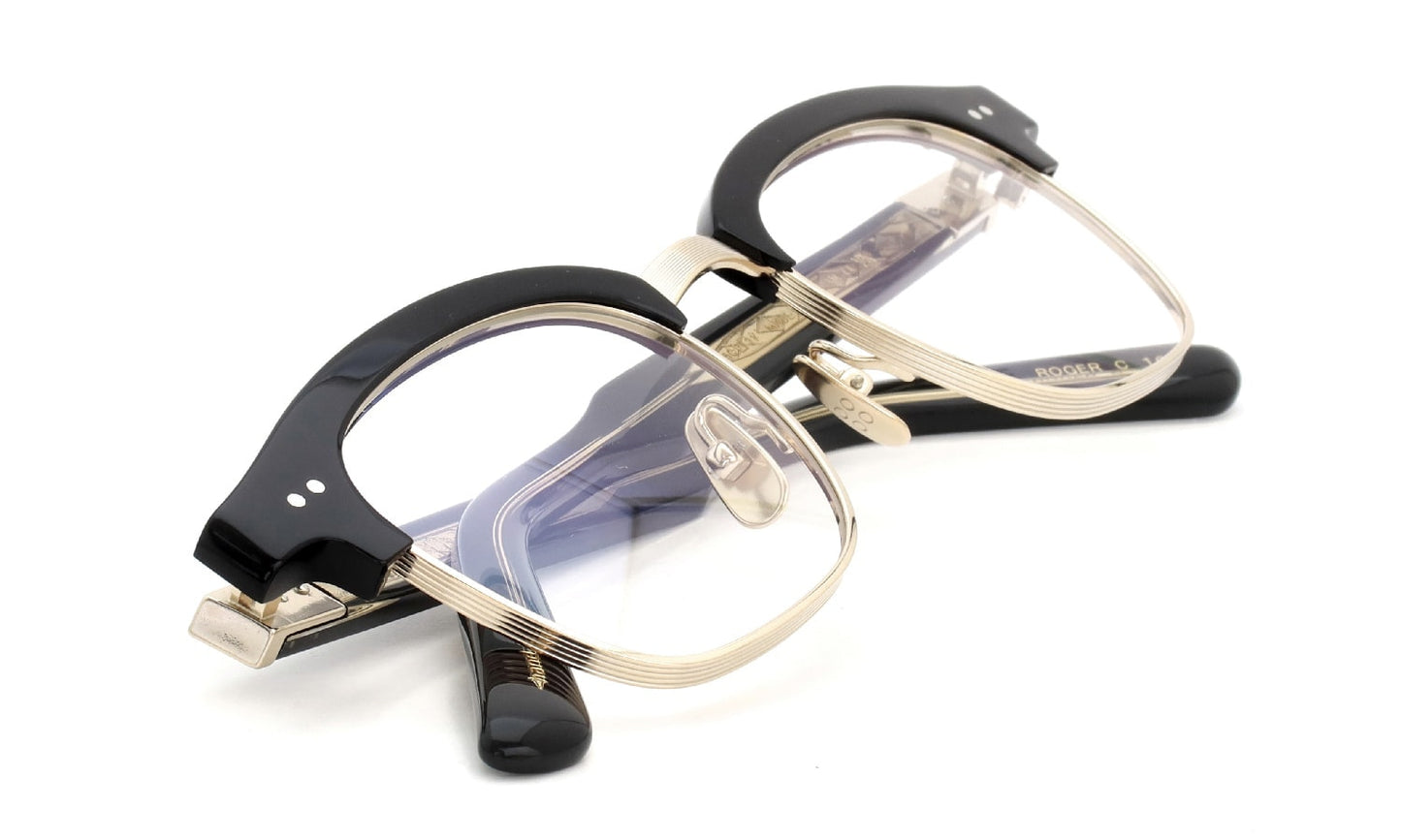 YELLOWS PLUS EYEGLASS FRAME ROGER Black Gold