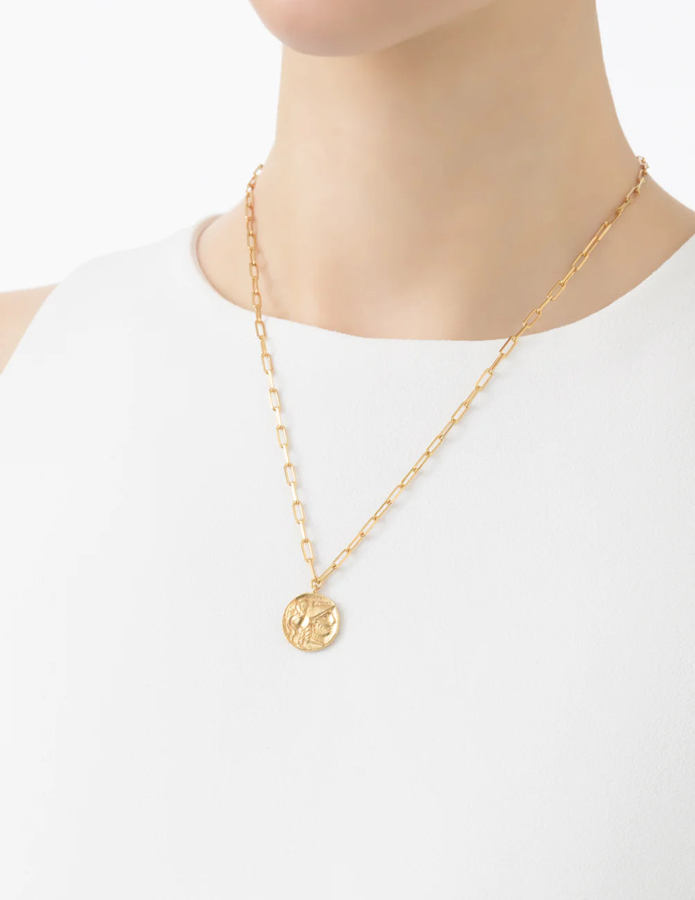 MARIHA Ancient Memories Necklace Athena/Angel (gold colored)