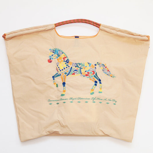 Ball & Chain Tote Bag FLOWER HORSE (L)