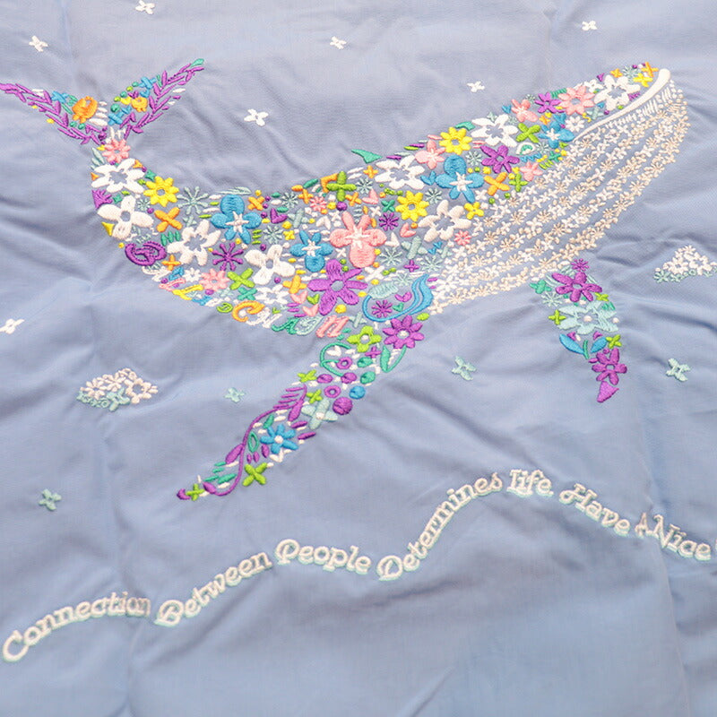 Ball & Chain Tote Bag FLOWER WHALE (L)