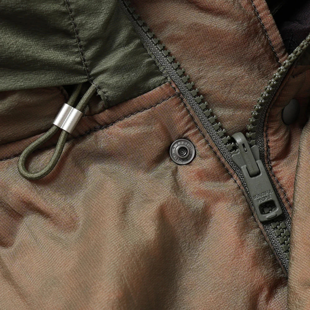 beautiful people nylonrip dyedpatting monsterparka blouson