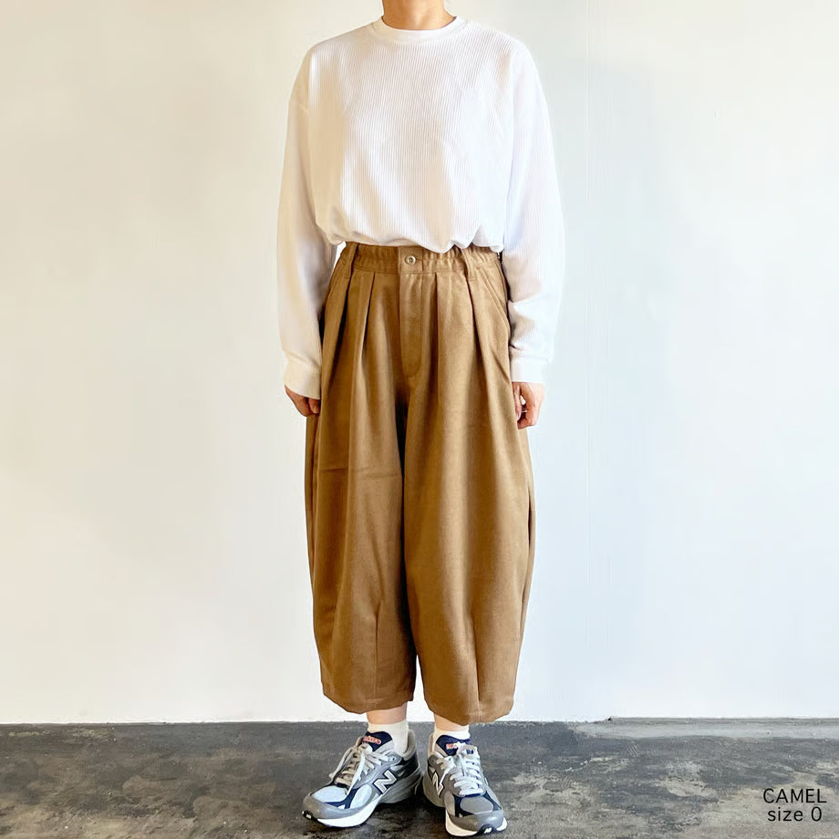 HARVESTY WOOLEN BEAVER CLOTH CIRCUS PANTS