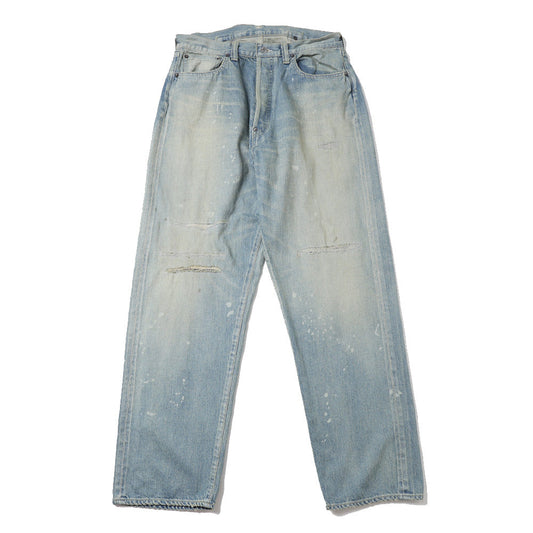 A.PRESSE No.37 Washed Wide Denim Pants (BLEACH)