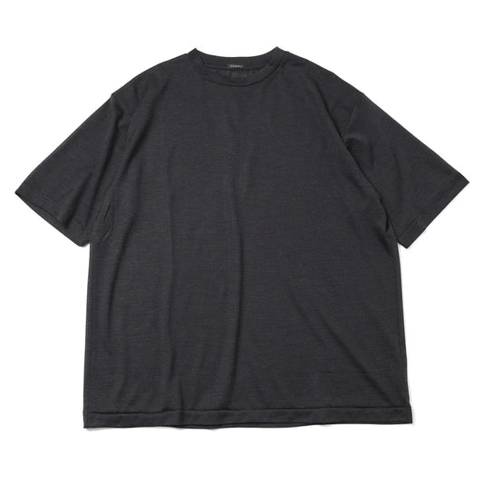 COMOLI Wool Mesh Short Sleeve T-shirt