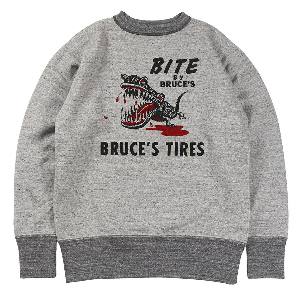 FREEWHEELERS & CO. "BRUCE'S TIRES" CREW NECKED SWEAT SHIRT