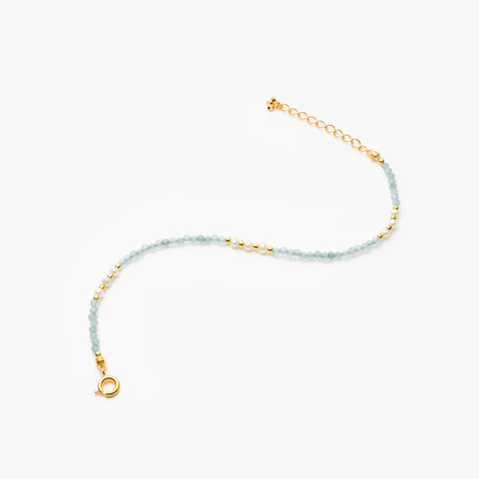 MARIHA Dream Dust Bracelet Pearl (3p) x Aquamarine 18cm