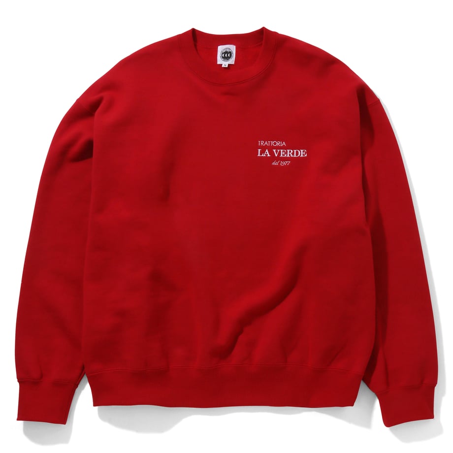 CITY COUNTRY CITY x TRATORIA LA VERDE_ EMBROIDERED LOGO COTTON SWEAT SHIRT