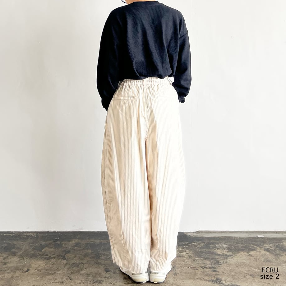 HARVESTY PENCIL STRIPES CIRCUS PANTS