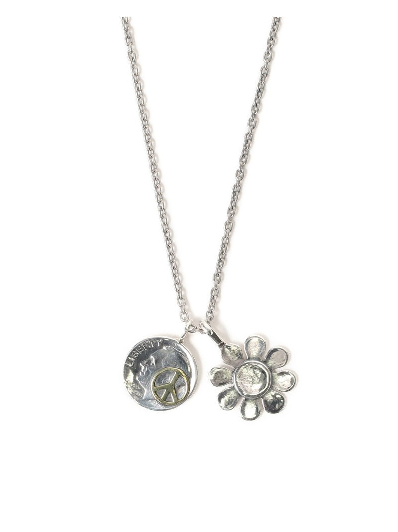 NORTH WORKS x BEAMS Flower Coin Necklace FK6263 – unexpected store