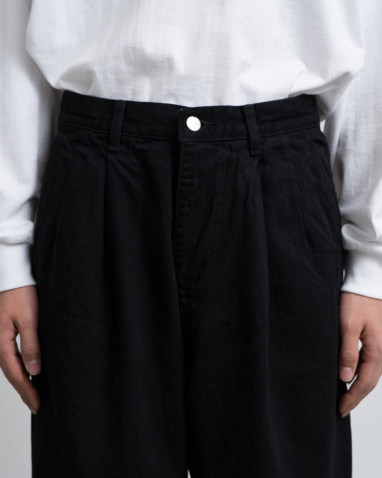 Graphpaper Selvage Denim Two Tuck Pants - RIGID