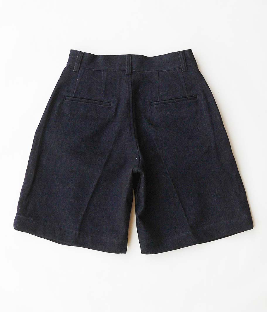 HERILL HL DENIM TUCK SHORTS