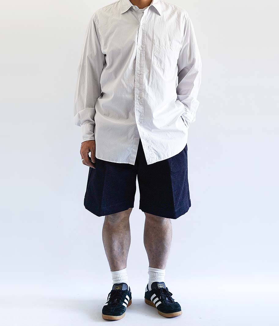 HERILL HL DENIM TUCK SHORTS