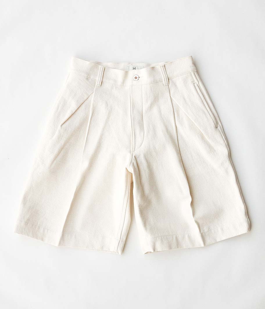 HERILL HL DENIM TUCK SHORTS