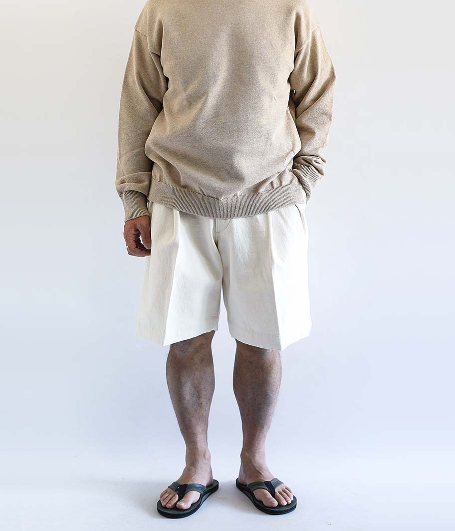 HERILL HL DENIM TUCK SHORTS